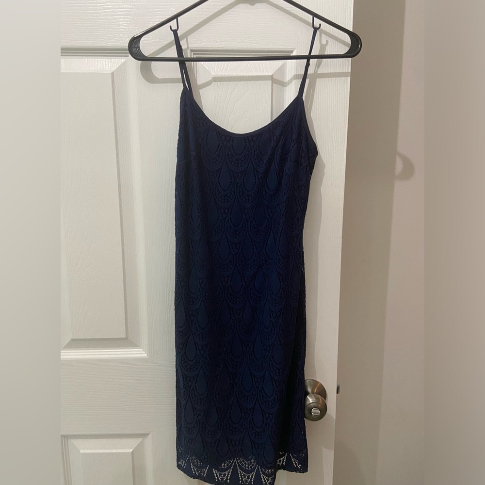 Navy Lilly Pulitzer Lace Dress - Size XS